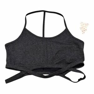 FP Movement Free People Infinity Sports Bra Large Heather Gray NWT $58 Retail